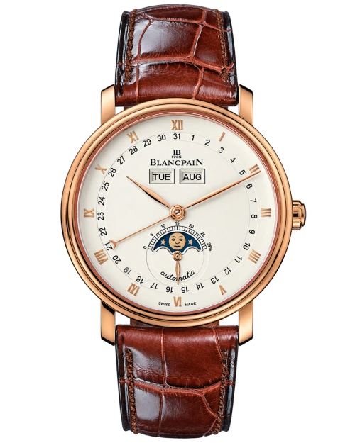 Реплика часов Blancpain Villeret Quantième Complet 6263-3642-55A — фото товара LuxuryWatch
