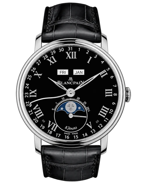 Реплика часов Blancpain Villeret Quantieme Complet 8 Jours 6639-3437-55B — фото товара LuxuryWatch