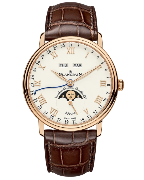Реплика часов Blancpain Villeret Quantieme Complet 8 Jours 6639-3631-55B — фото товара LuxuryWatch