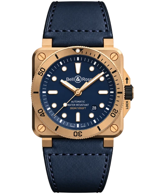 Реплика часов Bell & Ross Instruments Diver BR0392-D-BU-BR — фото товара LuxuryWatch