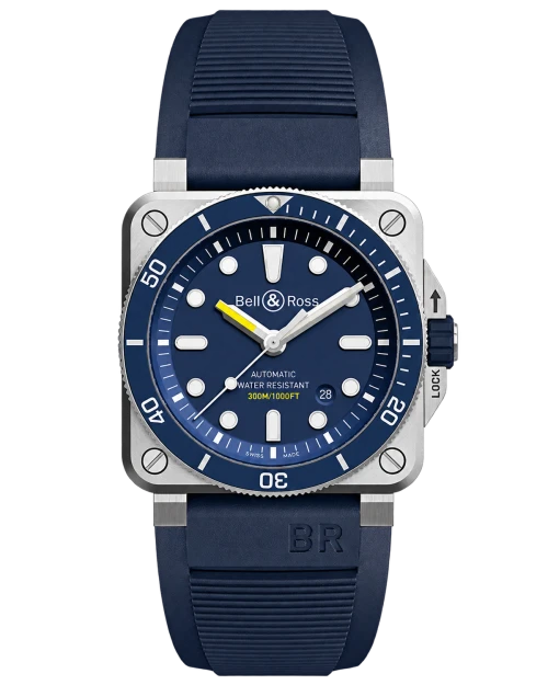 Реплика часов Bell & Ross Instruments Diver BR0392-D-BU-ST — фото товара LuxuryWatch
