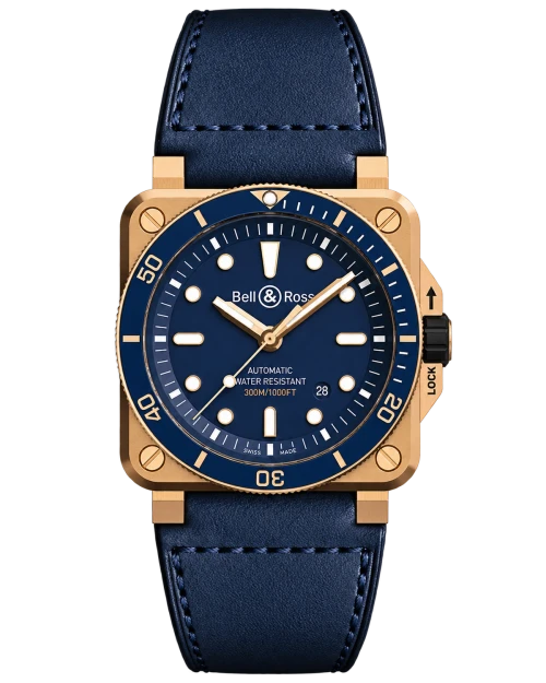 Реплика часов Bell & Ross Instruments Diver BR0392-D-LU-BR — фото товара LuxuryWatch