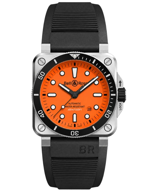 Реплика часов Bell & Ross Instruments Diver BR0392-D-O-ST — фото товара LuxuryWatch