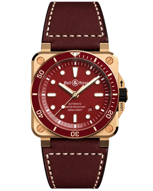 Реплика часов Bell & Ross Instruments Diver BR0392-D-R-BR — фото товара LuxuryWatch
