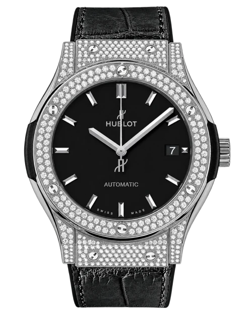 Реплика часов Hublot Classic Fusion Pavé 511.NX.1171.LR.1704 — фото товара LuxuryWatch
