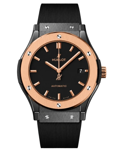 Реплика часов Hublot Classic Fusion 511.CO.1181.RX, рифлёный ремешок — фото товара LuxuryWatch