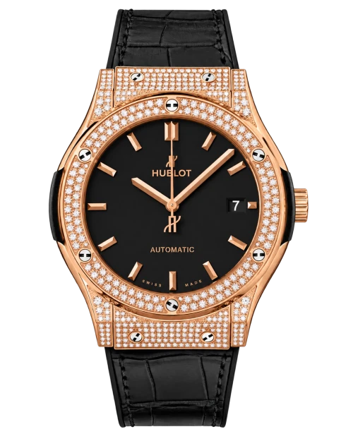 Реплика часов Hublot Classic Fusion Pavé 511.OX.1181.LR.1704 — фото товара LuxuryWatch