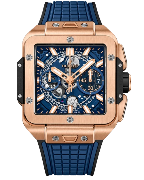 Реплика часов Hublot Square Bang Unico Blue 821.OX.5180.RX — фото товара LuxuryWatch