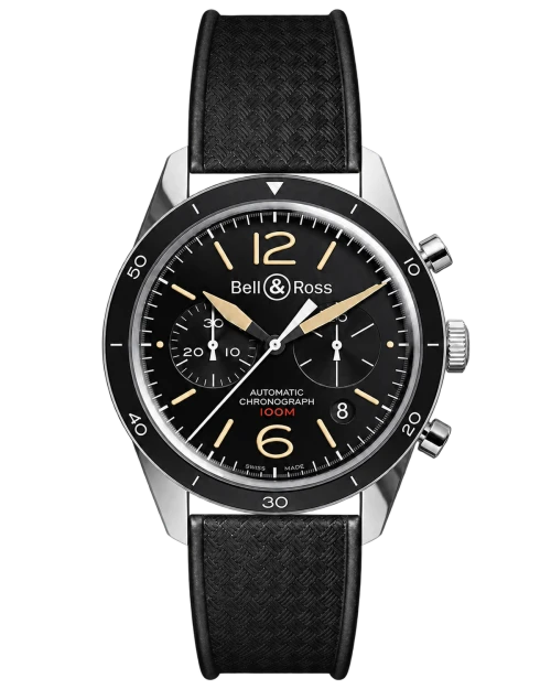 Реплика часов Bell & Ross Vintage Chronograph BRV126-ST-HER/SRB — фото товара LuxuryWatch