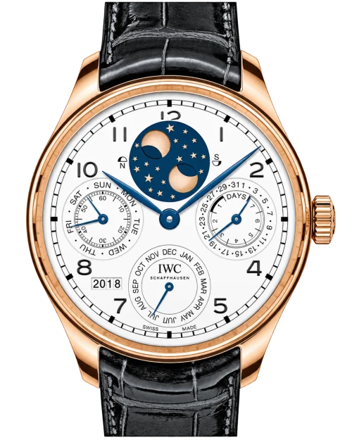 Реплика часов IWC Portugieser Perpetual Calendar Double Moon “150 Years” IW503405 — фото товара LuxuryWatch