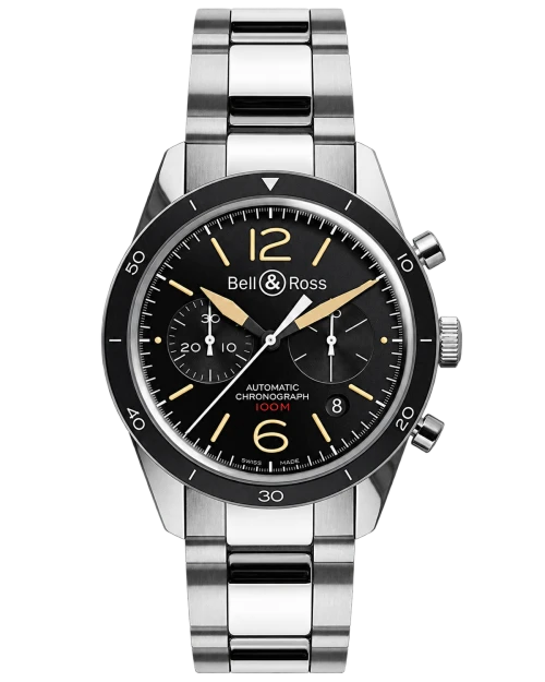 Реплика часов Bell & Ross Vintage Chronograph BRV126-ST-HER/SST — фото товара LuxuryWatch
