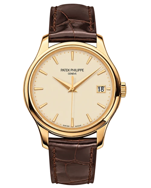 Реплика часов Patek Philippe Calatrava 5227J-001, коричневый ремешок — фото товара LuxuryWatch