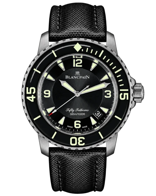 Реплика часов Blancpain Fifty Fathoms 5015-12B30-52A — фото товара LuxuryWatch