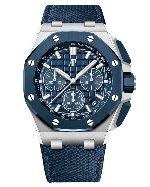 Реплика часов Audemars Piguet Royal Oak Offshore Blue Chrono 26420SO.OO.A029VE.01 — фото товара LuxuryWatch