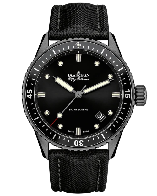 Реплика часов Blancpain Fifty Fathoms Bathyscaphe 5000-0130-B52A — фото товара LuxuryWatch