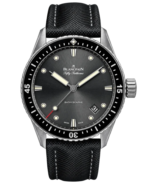 Реплика часов Blancpain Fifty Fathoms Bathyscaphe 5000-1110-B52A — фото товара LuxuryWatch