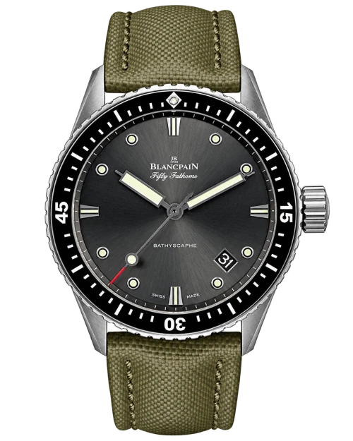 Реплика часов Blancpain Fifty Fathoms Bathyscaphe 5000-1110-K52A — фото товара LuxuryWatch