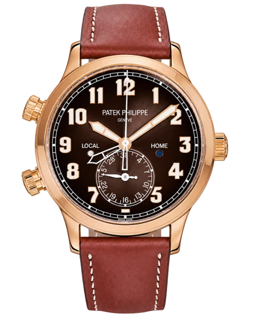 Реплика часов Patek Philippe Calatrava Pilot Travel Time 5524R-001 — фото товара LuxuryWatch