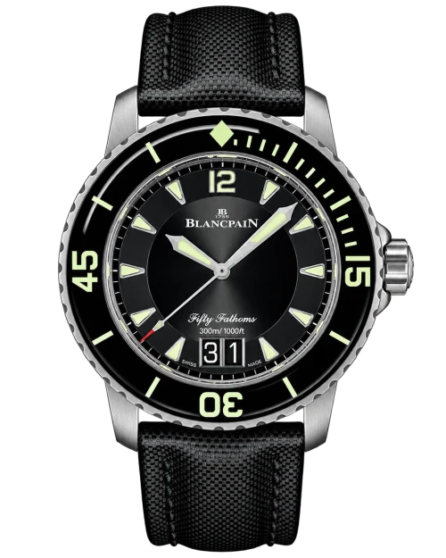 Реплика часов Blancpain Fifty Fathoms Grande Date 5050-12B30-B52A — фото товара LuxuryWatch