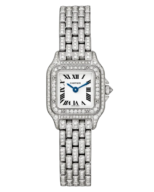 Реплика часов Cartier Panthere Small Diamond Full Pave W4PN0007 — фото товара LuxuryWatch
