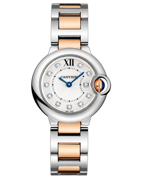 Копия ювелирного изделия Cartier Ballon Bleu W3BB0026, двухцветный браслет — фото товара LuxuryWatch