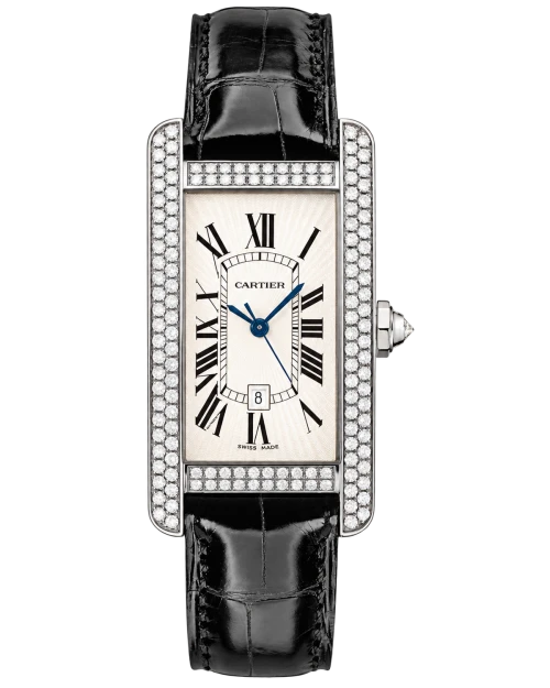 Реплика часов Cartier Tank Medium Diamonds WB710002 — фото товара LuxuryWatch