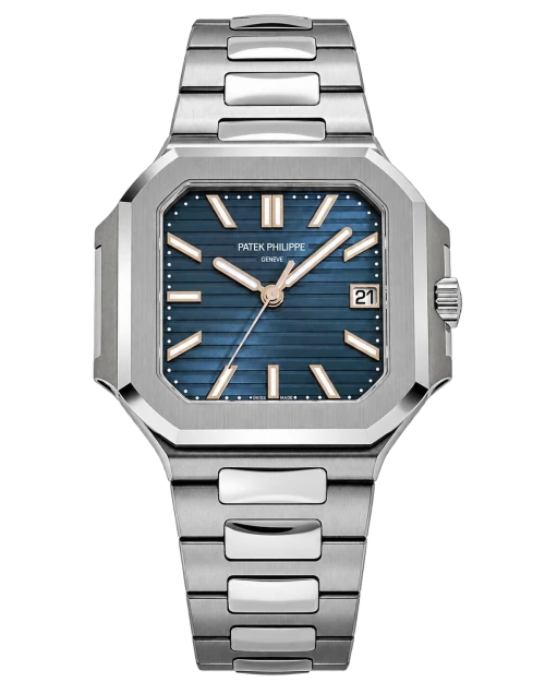 Реплика часов Patek Philippe Cubitus 7128/1G-001 Blue Dial — фото товара LuxuryWatch