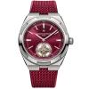 Реплика часов Vacheron Constantin Overseas Tourbillon 6000V/210T-H179, бордовый ремешок — фото товара LuxuryWatch