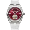 Реплика часов Vacheron Constantin Overseas Tourbillon 6000V/210T-H179, белый ремешок — фото товара LuxuryWatch