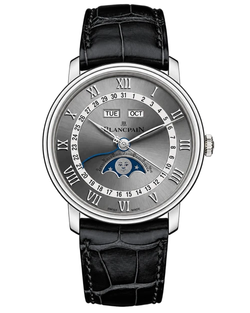 Реплика часов Blancpain Villeret Quantieme Complet 6654-1113-55B — фото товара LuxuryWatch