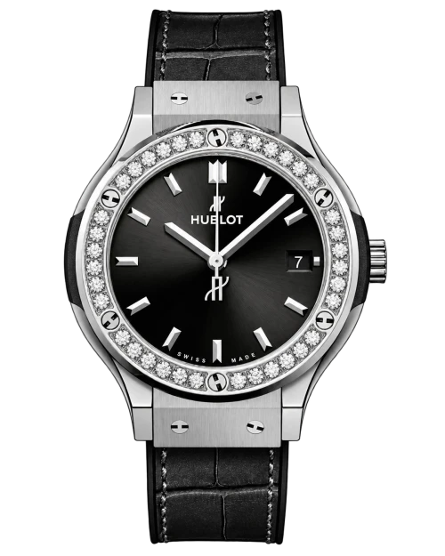 Реплика часов Hublot Classic Fusion 581.NX.1171.RX.1104, кожаный ремешок — фото товара LuxuryWatch