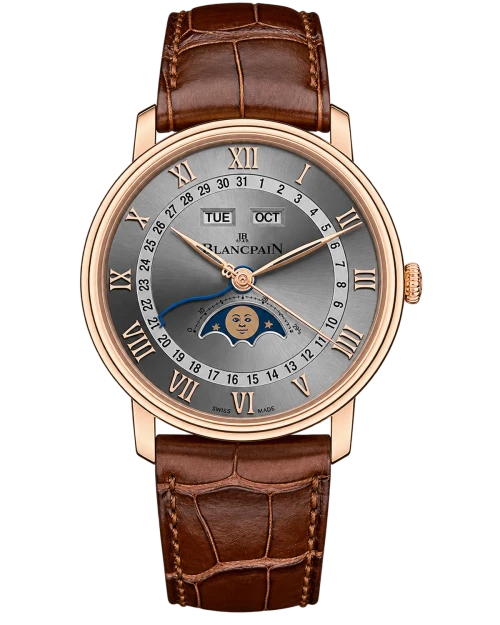 Реплика часов Blancpain Villeret Quantieme Complet 6654-3613-55B — фото товара LuxuryWatch