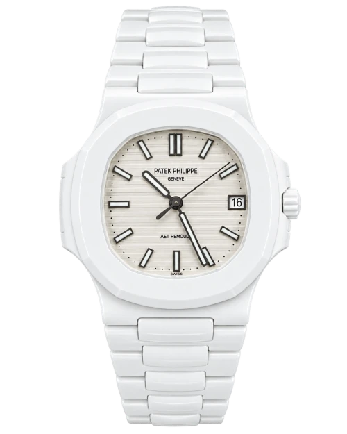 Реплика часов Patek Philippe Nautilus 5711 AET REMOULD Full White Ceramic — фото товара LuxuryWatch