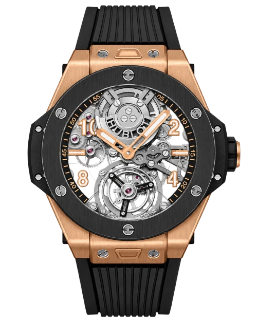 Реплика часов Hublot Big Bang Unico Tourbillon 419.CI.0170.RX, чёрный ремешок — фото товара LuxuryWatch