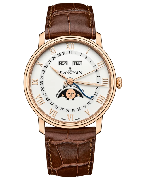 Реплика часов Blancpain Villeret Quantieme Complet 6676-3642-55A — фото товара LuxuryWatch