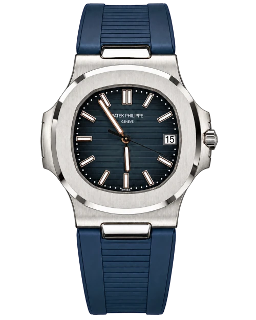 Реплика часов Patek Philippe Nautilus 5711/1A-010, синий ремешок — фото товара LuxuryWatch