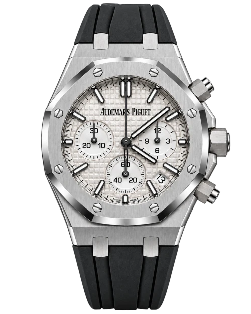 Реплика часов Audemars Piguet Royal Oak Chronograph 26240ST.OO.1320ST.07, чёрный ремешок — фото товара LuxuryWatch